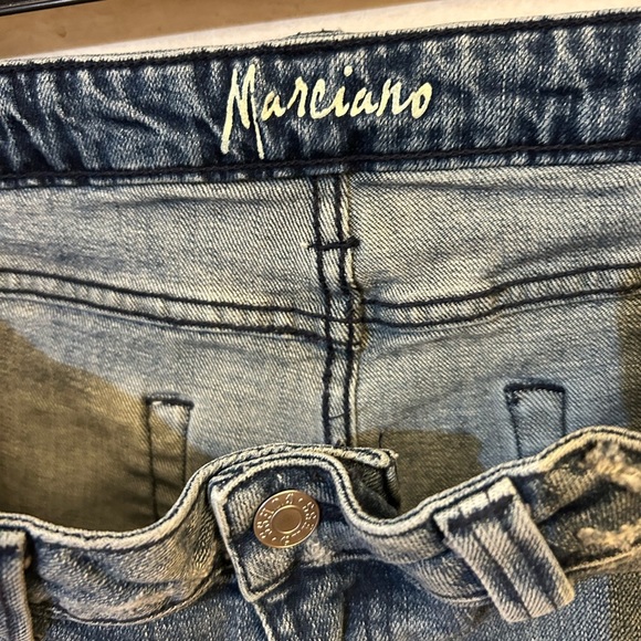 Marciano Blue Slight Flare/ Boot Cut Jeans with Natural Fading - Picture 3 of 8